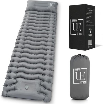 Camping Isomatte mit integrierter Fußpumpe & Kissen, 10 cm dicke aufblasbare Cam