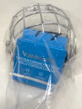 Bauer z626.2 Type B1 Contour Chrome Medium Hockey Helmet Cage Chin Strap New