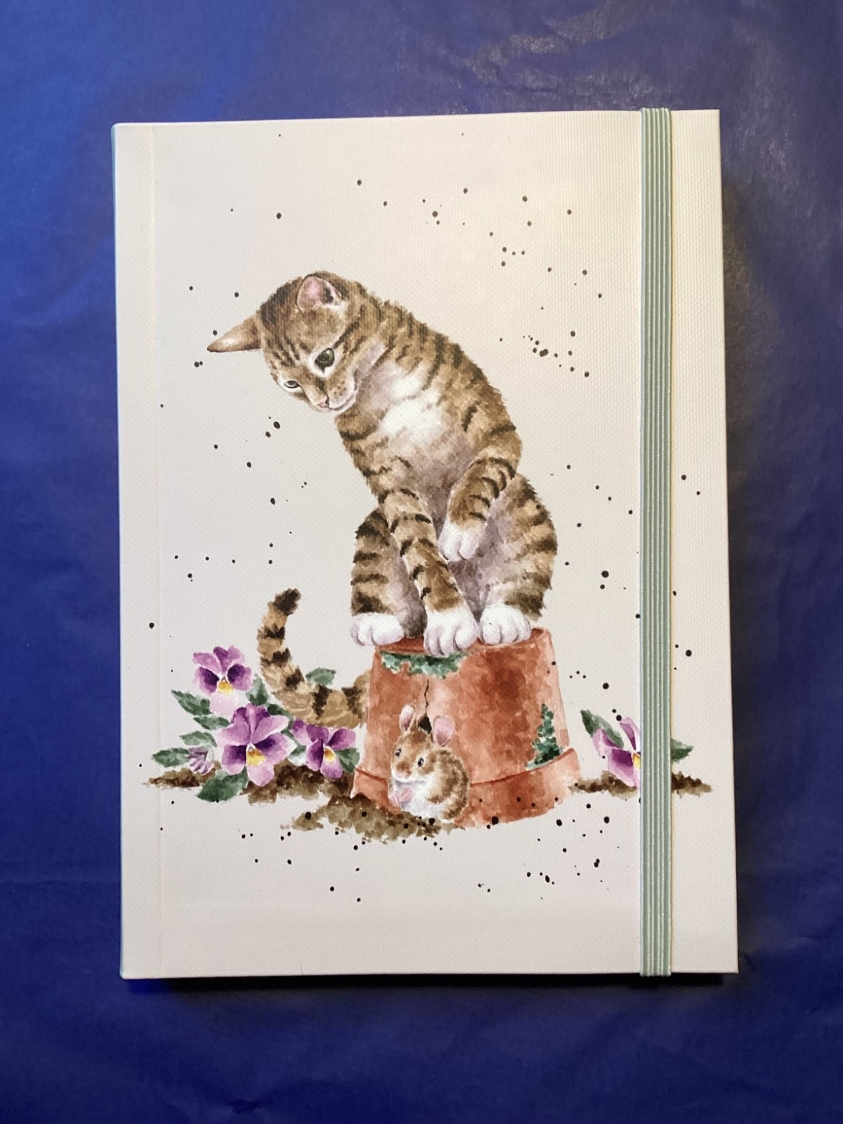 Wrendale flexi notebook Hide and squeak (cat and mouse