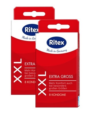 16 ( 2 x 8er ) Ritex XXL Kondome - Extra Große Kondome