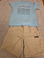 Boy's 2 piece Calvin Klein Outfit Set - Top and Shorts Size 3T