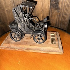 Welded  Black 1903 Oldsmobile Car On Wood Plat Fourm