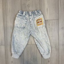 Vintage Boy Size 3T 80s Little Levi s 1988 Light Acid Wash Jeans Stretch Patches