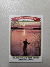 2023 Topps Heritage News Flashbacks Daylight Savings Time Fishing #NF-3 NM