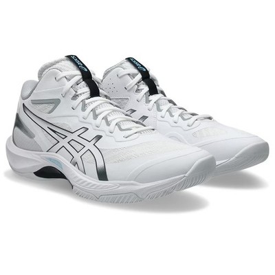 ASICS V-SWIFT FF MT 5 1053A072 100 White Carrier Grey Volleyball Shoes oki02