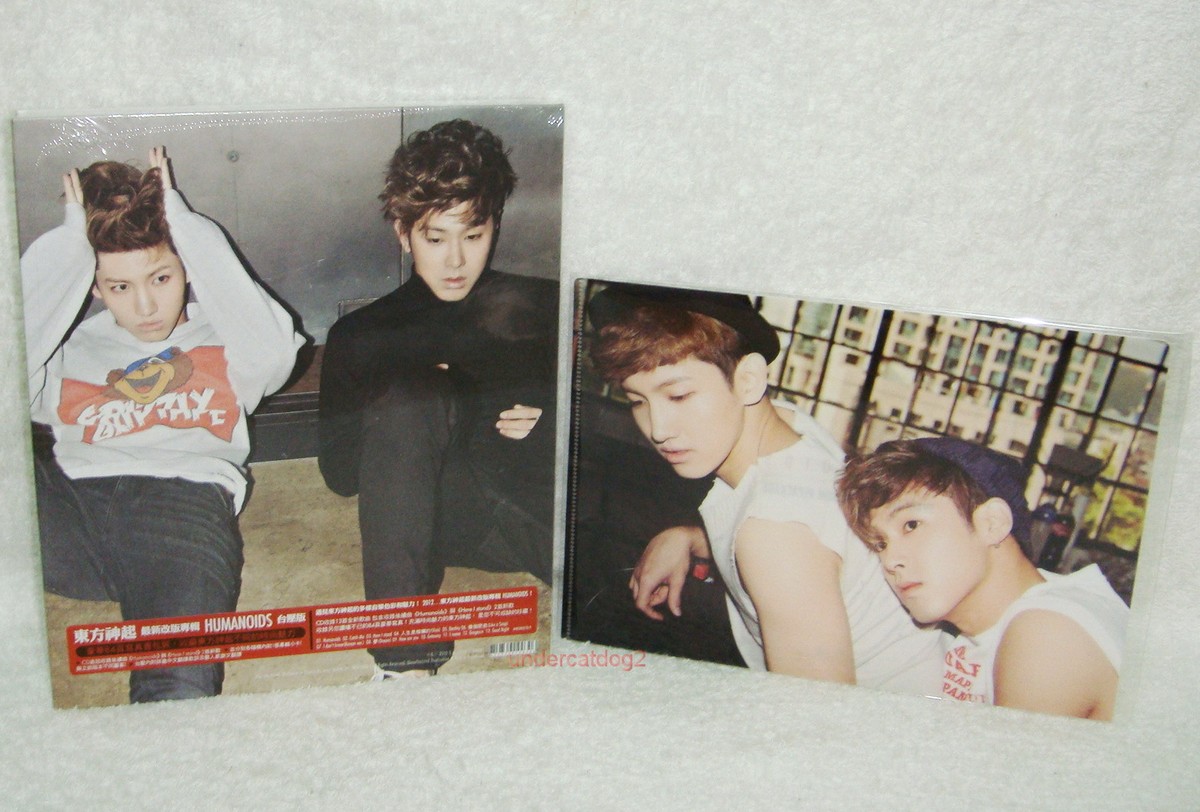 TOHOSHINKI TVXQ Catch Me Repackage Humanoids Taiwan CD+folder(Dong