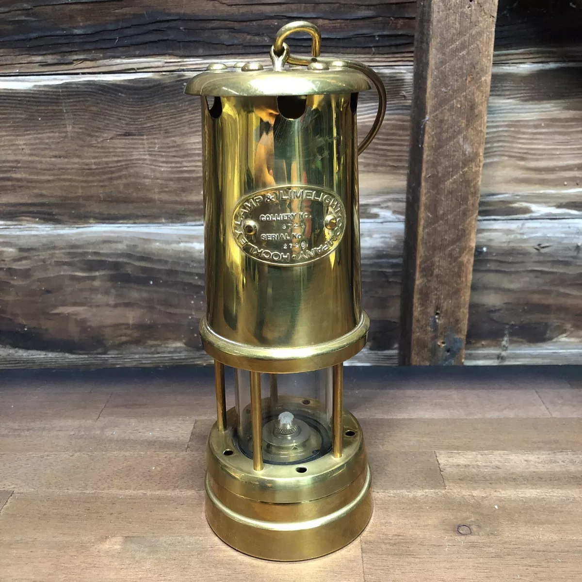 Vintage Hockley Lamp and Limelight Company Miners Light Brass