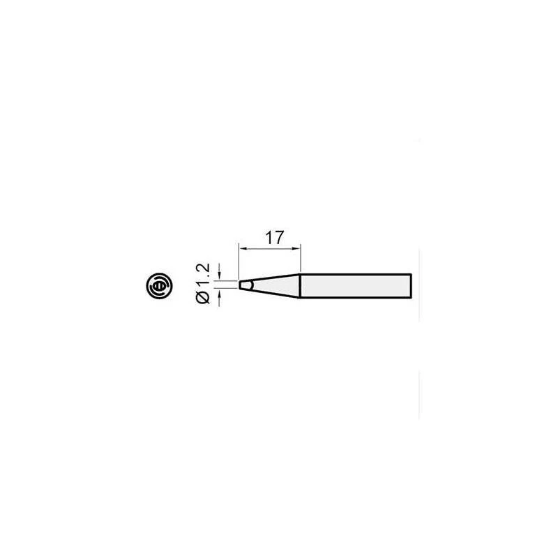 Pro'sKit 5SI-216N-1.2D Replacement Soldering Iron Tip for SS206E & SS207E - Image 2 of 2
