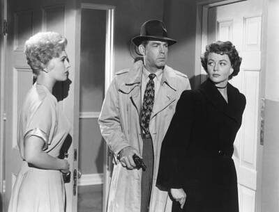 Kim Novak Fred MacMurray Dorothy Malone in Pushover directed b- 1950s Old Photo
