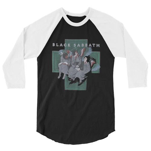 Black Sabbath Unisex 3\4 Sleeve Baseball Tee