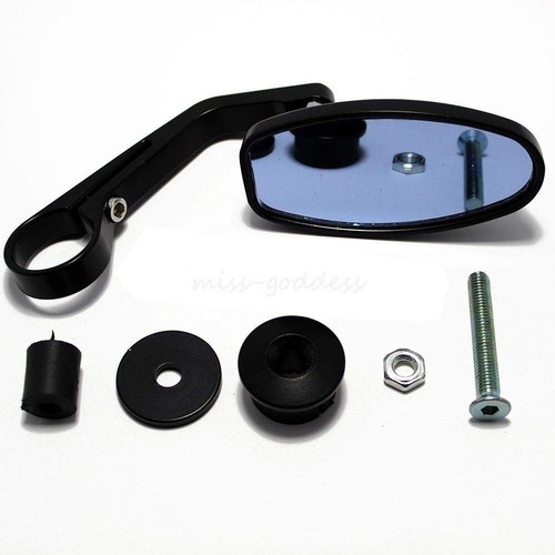 Handle Grip End Oval Side Mirror Bullet Classic Standard Thunderbird Electra FS - Picture 2 of 3
