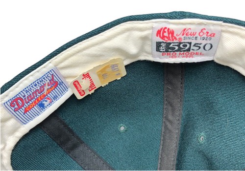 Vintage 90s Fitted New Era Pro Model Diamond Oakland A's Home Wool Cap Mütze 7 1/2 - Bild 9 von 9