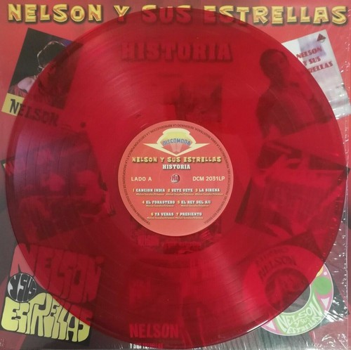 Nelson y Sus Estrellas – Historia (2022) Translucent Red Vinyl - Picture 2 of 7