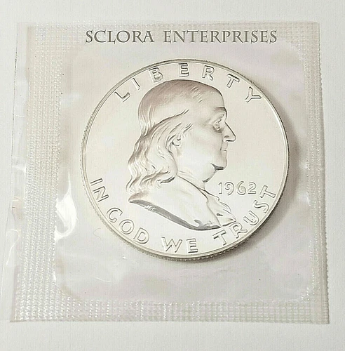 1962 P BEN FRANKLIN HALF DOLLAR *UNCIRCULATED 90% SILVER PROOF*