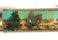 Grand Canyon Floaty Pen Moving Rider Horseback Mule National Park Floating Vtg