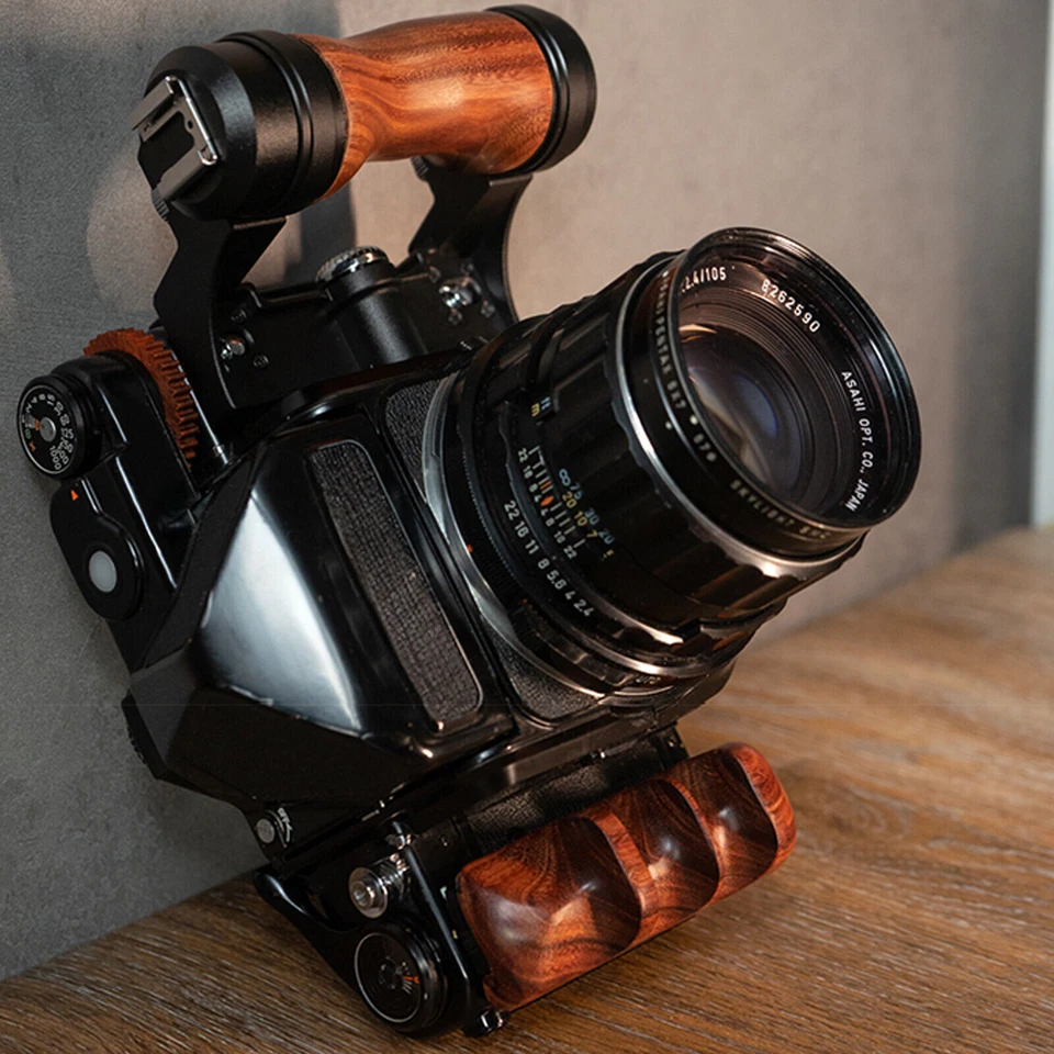 ¡NUEVO! Empuñadura de madera para cámara Pentax 67 6X7 II soporte de mango izquierdo US STOCSF Foto 4 de 4
