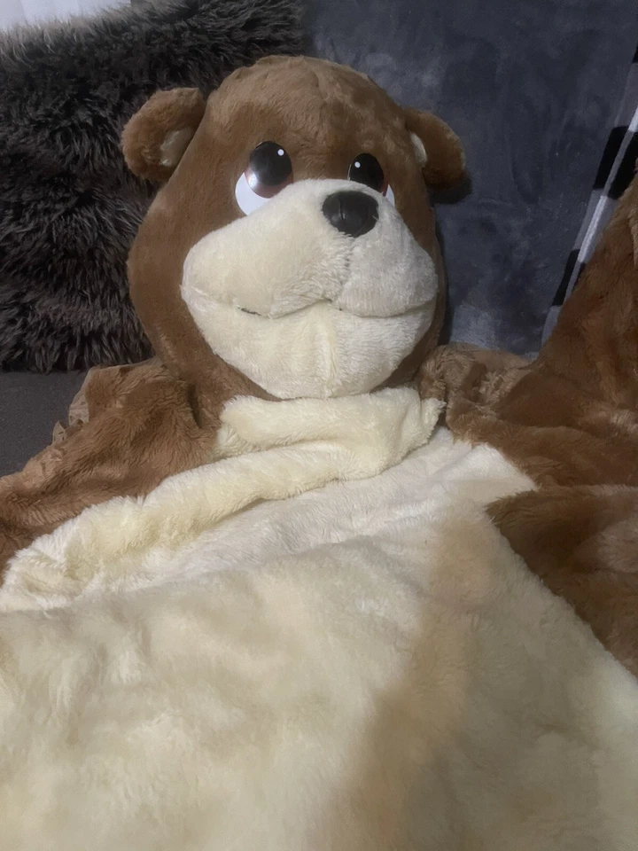 罕见 TOMY Hugster 儿童尺寸泰迪熊睡袋 Robert DeMars 1986 年创作 — 第 2/4 张图片