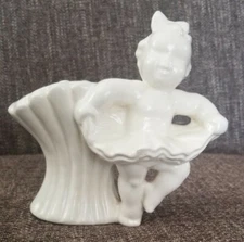 Haeger White Ceramic Ballerina Girl Planter Mid Century Modern MCM