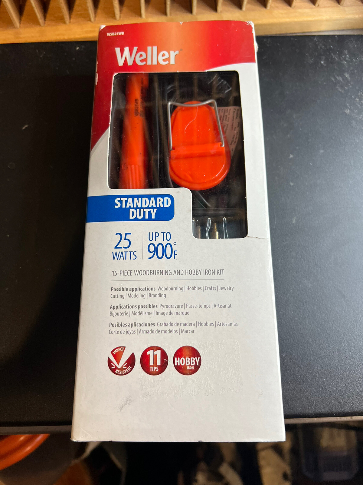 Weller Soldering Iron Wood Burning Kit 25 Watts 15Piece Includes