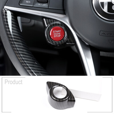 Carbon Optik Motorstartknopf Rahmen Passend für Alfa Romeo Giulia Bj. 2017-2019