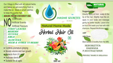 natural herbal hair oil 100ml made with natural herbs