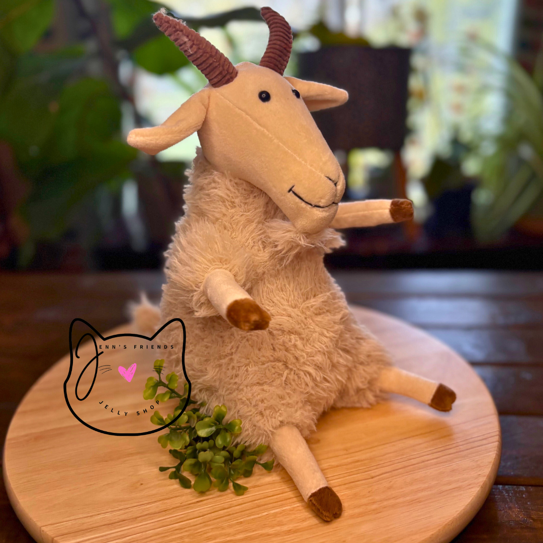 Jellycat GINNY GOAT New BNWT RETIRED Soft Plush Toy RARE & HTF