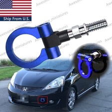Bumper Blue Track Racing Jdm Style Aluminum Tow Hook For Honda Fit 2009-2013