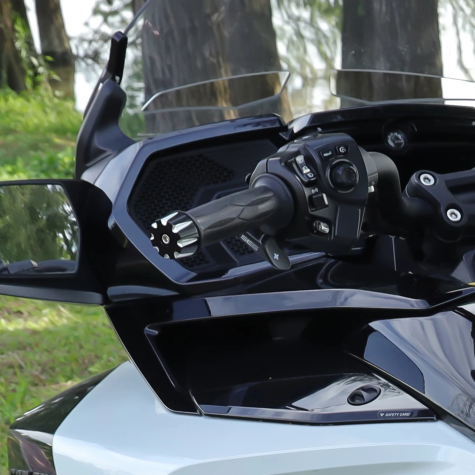 Aluminum Handlebar Hand Grip End Caps For Can Am Spyder F3 RT ST RT-L 2015-2023 - Image 4 of 4