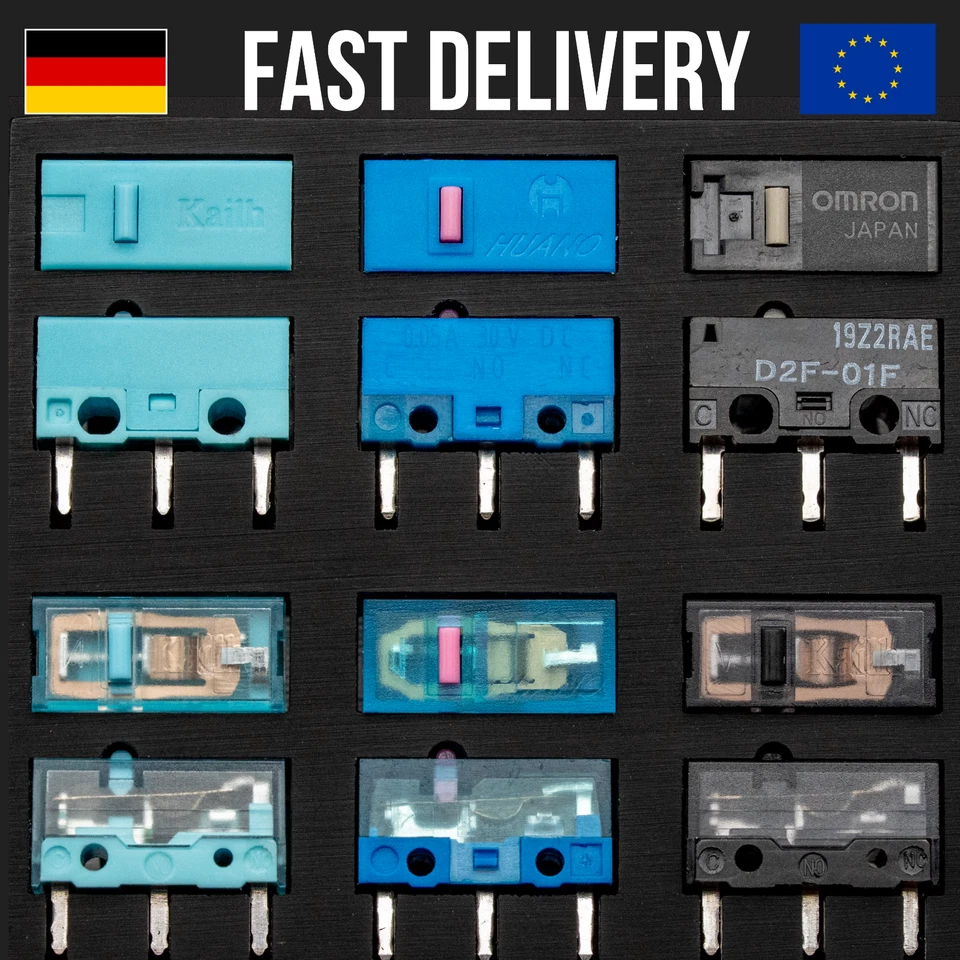 Mikroschalter Microswitch Gaming Mouse Switch Maus Huano Kailh ASUS Rog Silent