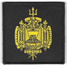 4"  NAVY NAVAL ACADEMY ANNAPOLIS  HOOK & LOOP EMBROIDERED PATCH