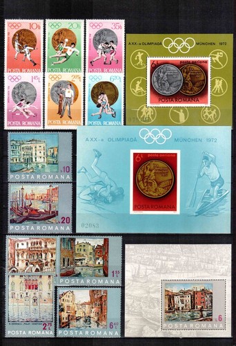 Romania 1972 year set, COMPLETE YEAR, 88 stamps + 11 S/S, MNH! - Picture 5 of 6