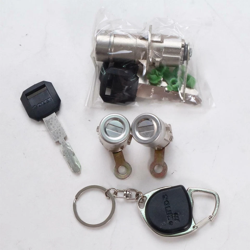 FIT 1993 Mitsubishi Lancer E-Car Door Lock Security Safety Flat Key Cylinder Foto 3 de 4