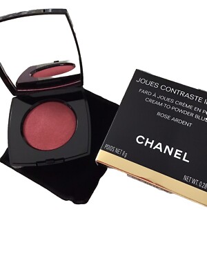 CHANEL Joues Contraste Intense Cream To Powder Blush Rose Ardent