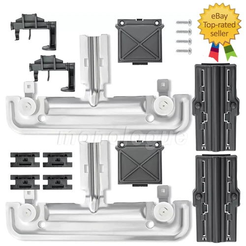 W10712395 Dishwasher Upper Rack Adjuster Kit by Fit for Whirl-Pool Dishwasher