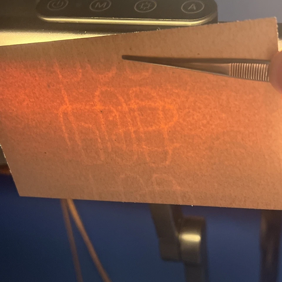 US SC UX1 Unused Large Watermark - very faint writing on front #A42 - Image 4 of 4