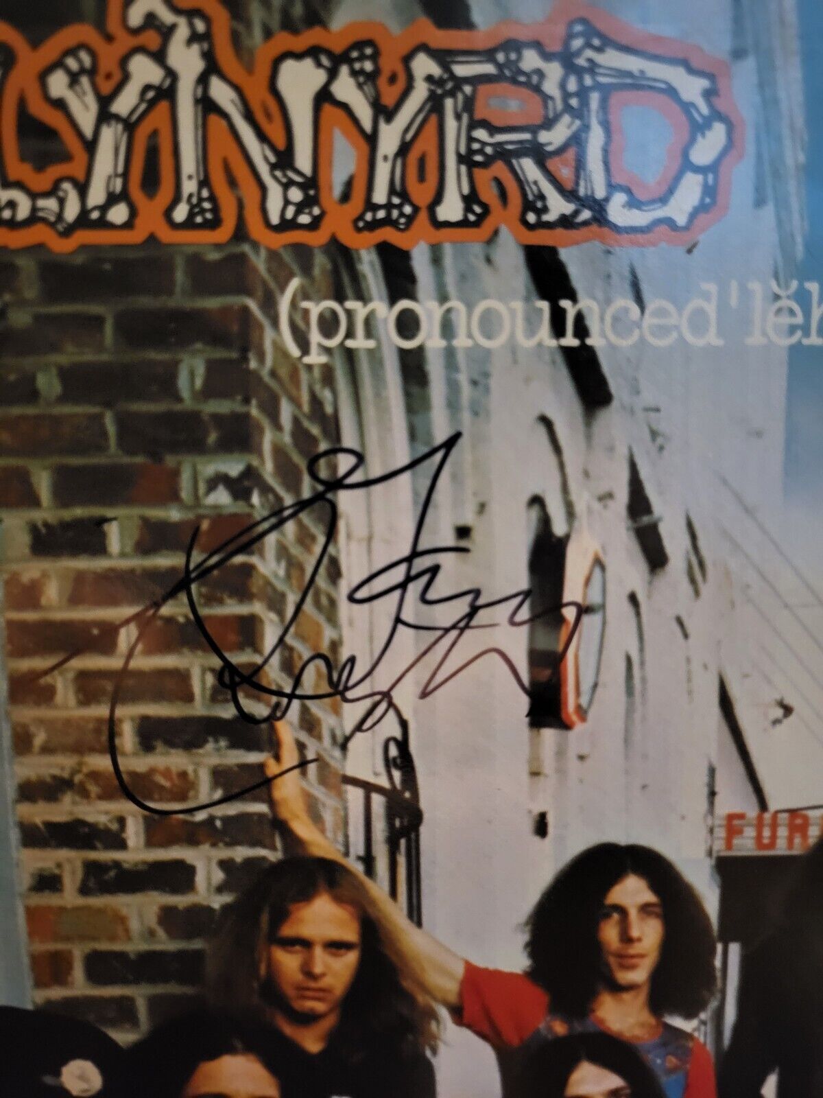 Lynyrd Skynyrd German Import Pronounced Lp Signed By Gary Rossington & Bob Burns