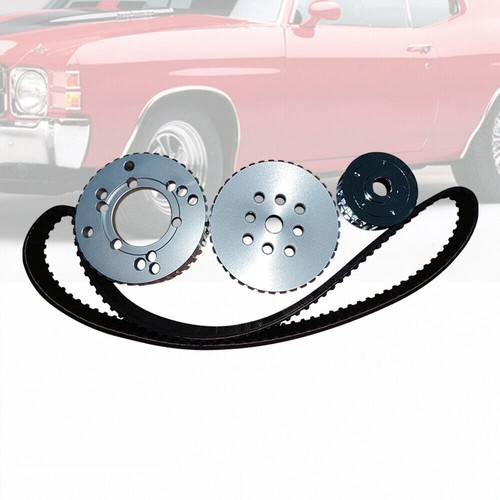 Fit SBC Chevy 327 350 383 Gilmer Billet Belt Drive Pulley Kit Short