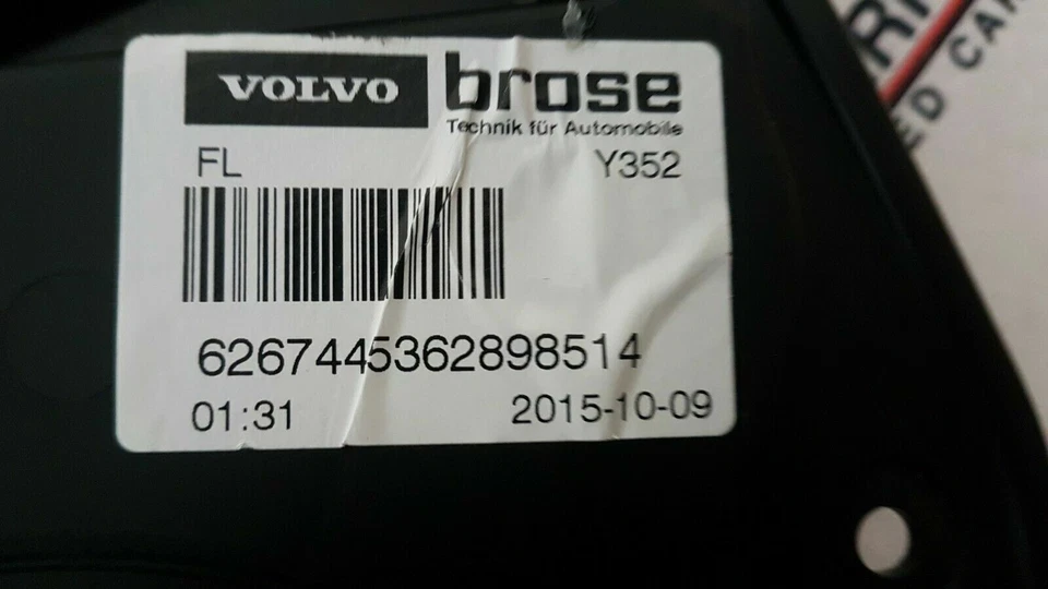 GENUINE VOLVO V60 S60 P3 MK2 FRONT LEFT PASSENGER SIDE DOOR WINDOW REGULATOR - Image 4 of 4