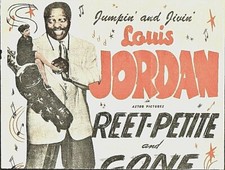 Reet-Petite And Gone 1947 LOUIS JORDAN Original Movie PROMO Advertising Flyer !