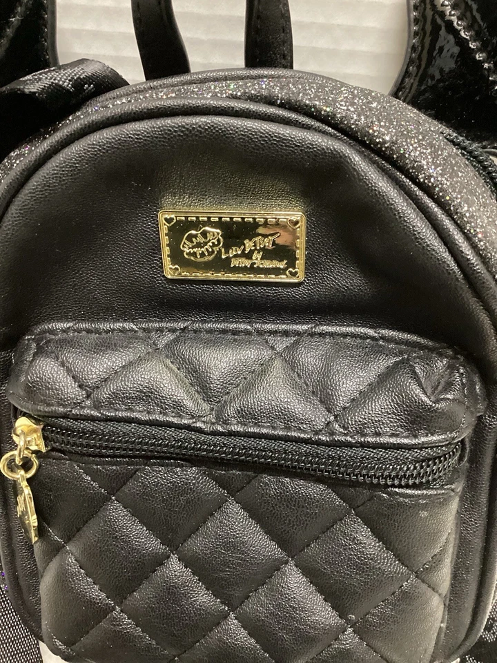 Mini mochila Betsey Johnson Adorable Bat nueva sin etiquetas Foto 4 de 4