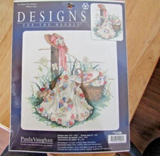 Leisure Arts Designs For The Needle Pink Ribbon by Paula Vaughan