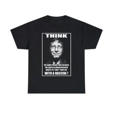 ¿Crees que Bill Gates quiere salvarte la vida?  Camiseta manga corta