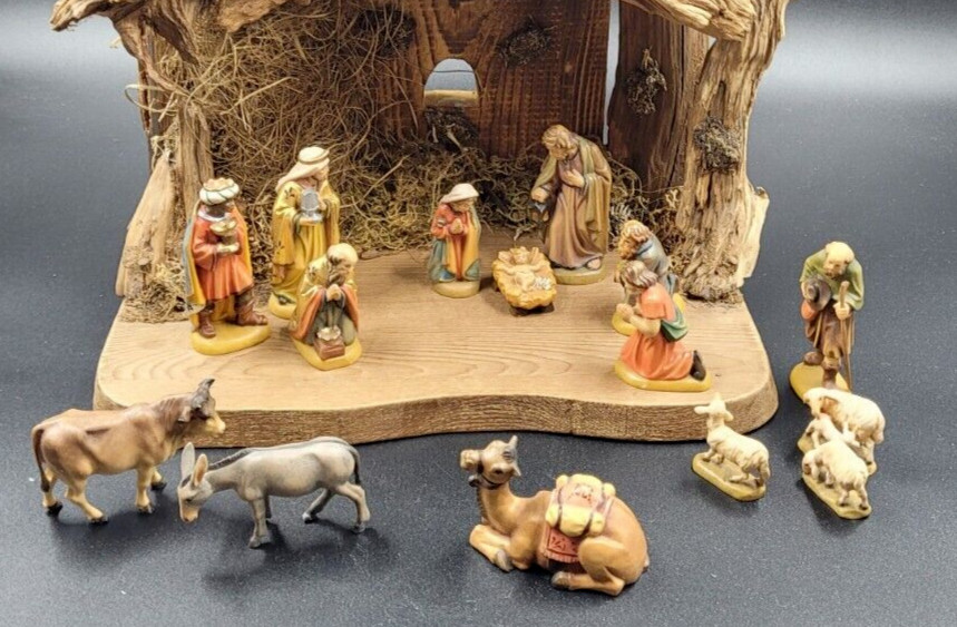 Krippe Weihnachten Holz Handarbeit Bauernkrippefiguren Josef Heinrichmeyer