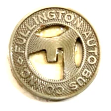 Clearfield Pennsylvania Fullington Auto Bus Co. Inc. Ride Token