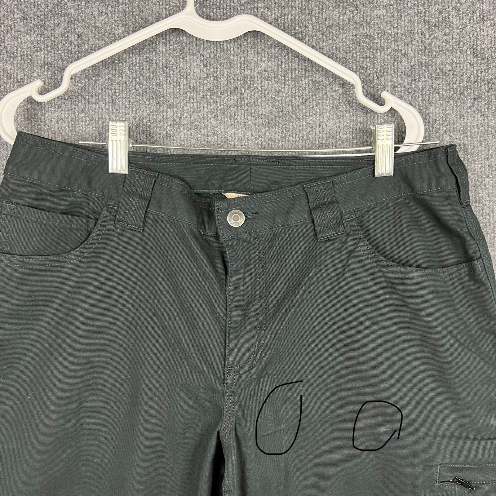 Duluth Trading Company Women’s Canvas Cargo Work Pants Size 12 X 29