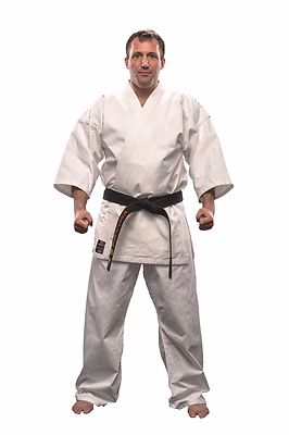 DANRHO Karateanzug Kyoshi, Weiss, 100% Canvas Baumwolle. Kyokushinkai. Karate