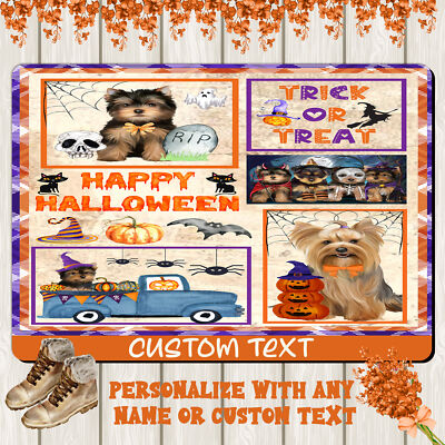 Yorkshire Terrier Dog Floor Mat Personalized Anti-Slip Pet Door Mat Indoor  NWT