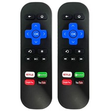 2Pcs Remote Control for ROKU 1 2 3 4 LT HD XD...