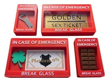 In Case of Emergency Novelty Shadow Box Gift – Funny Gag Gift