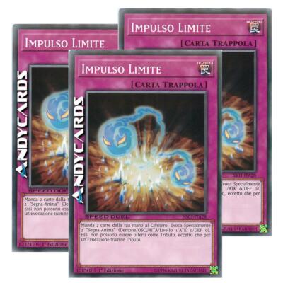 3x LIMIT IMPULSE (SPEED DUEL) (Limit Impulse)   Common   SS03 ITA28   YUGIOH!